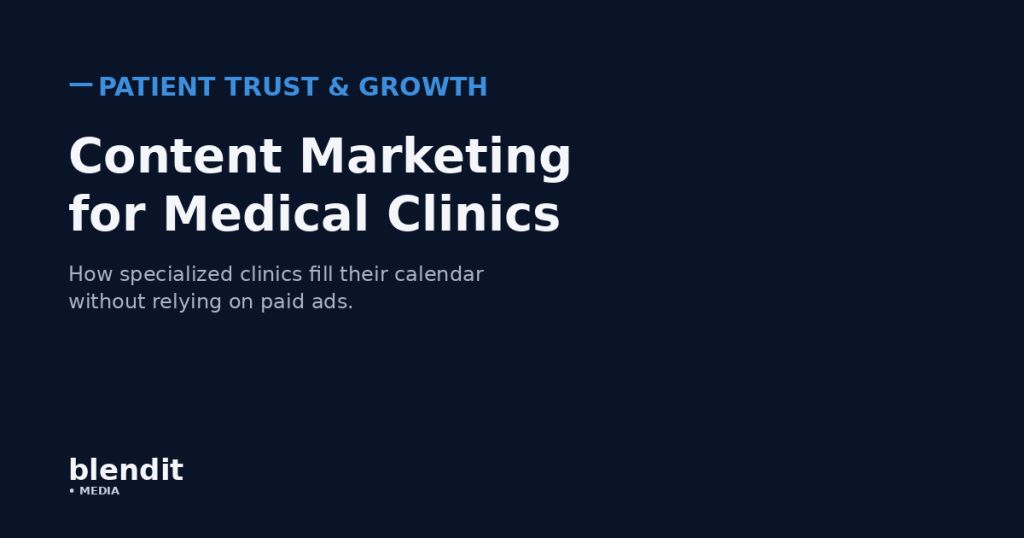 Content marketing for medical clinics — Blendit Media